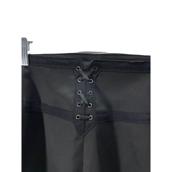 Express Design Studio Black Lace-Up Mini Pencil Skirt Women's Size 6 - Picture 5 of 7
